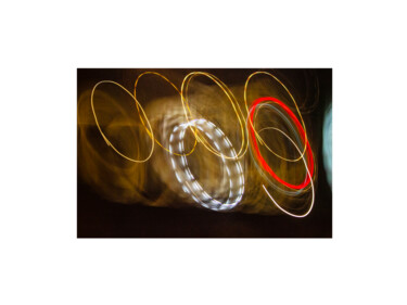 Fotografie getiteld "PAGE 25" door Michel Akrich, Origineel Kunstwerk, Light Painting