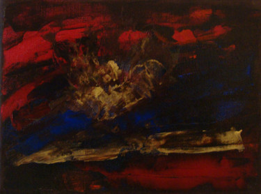 Peinture intitulée "Explosion 1" par Michel Aucoin, Œuvre d'art originale, Acrylique