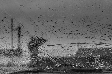 Fotografie getiteld "Sous la pluie" door Michel Babkine, Origineel Kunstwerk, Digitale fotografie