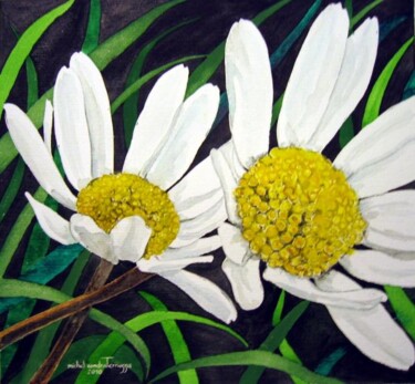 Peinture intitulée "MARGUERITES" par Michel Cendra-Terrassa, Œuvre d'art originale