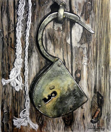 Peinture intitulée "CADENAS ET BOUTS DE…" par Michel Cendra-Terrassa, Œuvre d'art originale, Huile