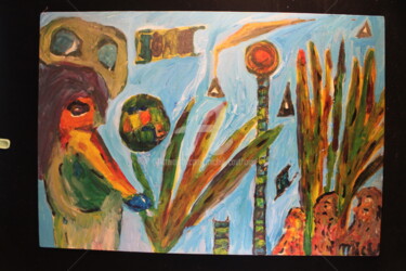 Painting titled "La jungle" by Tomy, Original Artwork