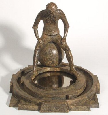Sculpture titled "LE TONNEAU DES DAMA…" by Michel Favre, Original Artwork