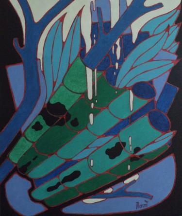 Peinture intitulée "Projection de bambo…" par Michel Marant, Œuvre d'art originale, Acrylique