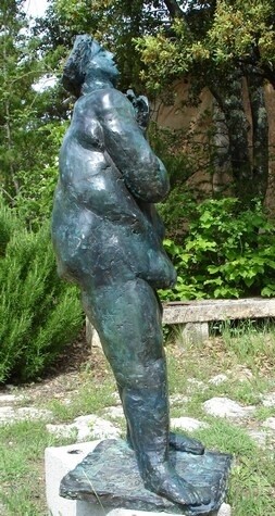 Sculpture intitulée "Sous la douche -" par Michel Moskovtchenko, Œuvre d'art originale, Métaux