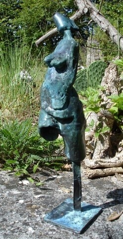 Sculpture titled "NYMPHEA 418" by Michel Moskovtchenko, Original Artwork, Metals