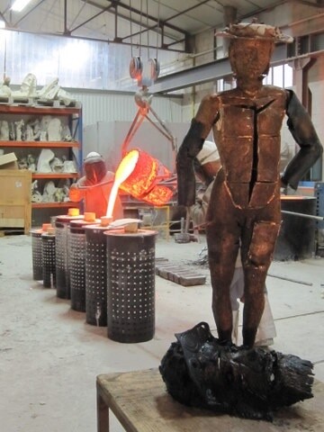 Sculpture intitulée "DAVID  : L'ENFANT S…" par Michel Moskovtchenko, Œuvre d'art originale, Métaux