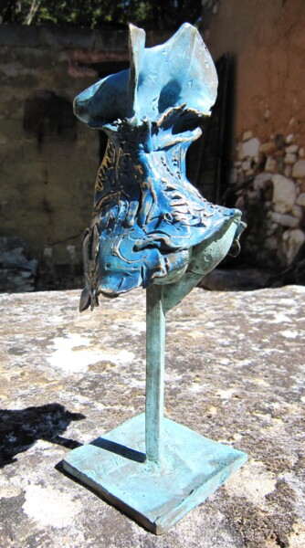 Sculpture titled "NOUVELLE FEMME AU C…" by Michel Moskovtchenko, Original Artwork, Metals