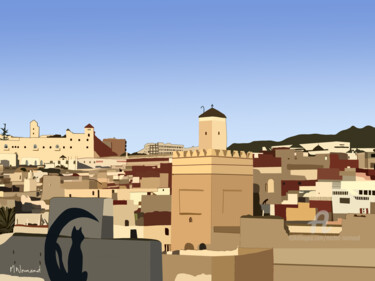 Digital Arts με τίτλο "2023-05-10 Maroc -…" από Michel Normand, Αυθεντικά έργα τέχνης, Ψηφιακή ζωγραφική