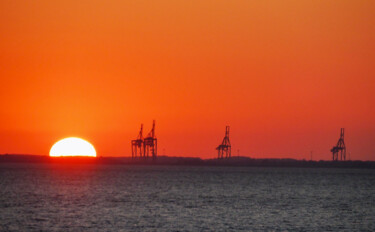 「Les girafes du port」というタイトルの写真撮影 Michel Paulinによって, オリジナルのアートワーク, デジタル