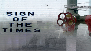 Incisioni, stampe intitolato "sign of the times o…" da Michel Tabanou, Opera d'arte originale, Stampa digitale