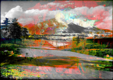 Digital Arts titled "post impressionist…" by Michel Tabanou, Original Artwork, Digital Painting