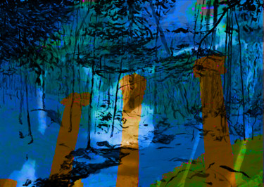 Digitale Kunst mit dem Titel "Ephèse le 10 octobr…" von Michel Tabanou, Original-Kunstwerk, Digitale Malerei