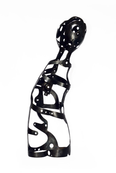 Sculpture titled "Immobility" by Michel V. Meulenert (Meulenert), Original Artwork, Metals