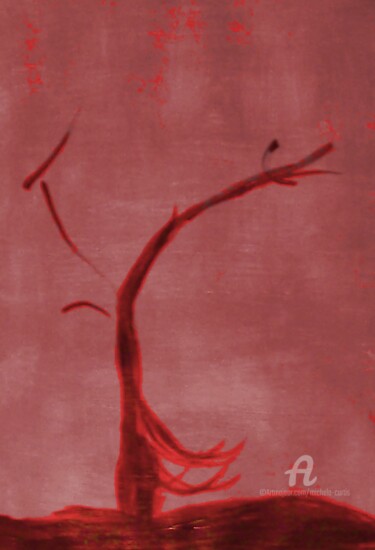 Schilderij getiteld "Tree of Truth" door Michela Curtis, Origineel Kunstwerk, Acryl