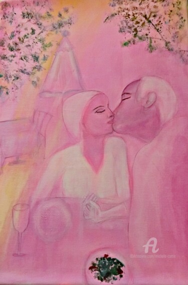 Pintura intitulada "L'Amore" por Michela Curtis, Obras de arte originais, Óleo