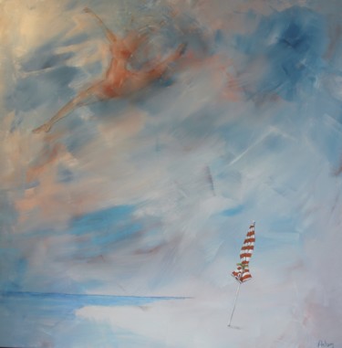 Schilderij getiteld "Etoile de mer" door Michel Adam, Origineel Kunstwerk, Acryl