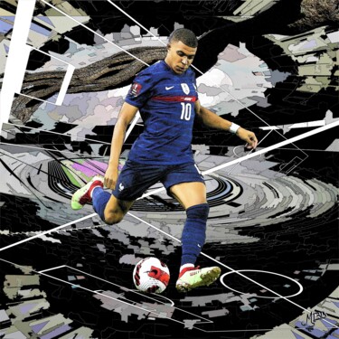 Kylian Mbappe pop art affiches et impressions par Cat Pop Art