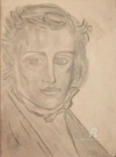 Drawing titled "CHOPIN" by Michele Guillot, Original Artwork, Pencil