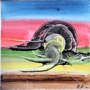 Pintura titulada "UNUSUAL CROSSING SP…" por Michele Guillot, Obra de arte original, Acrílico Montado en Bastidor de camilla…