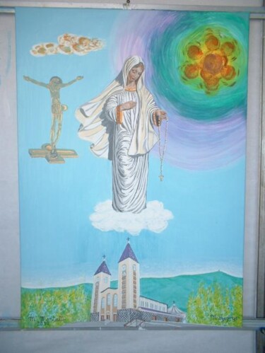 Painting titled "Medjugorje" by Michele Montalto, Original Artwork, Oil