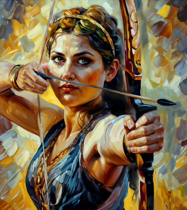 Arte digital titulada "Diana" por Michele Poenicia, Obra de arte original, Pintura Digital