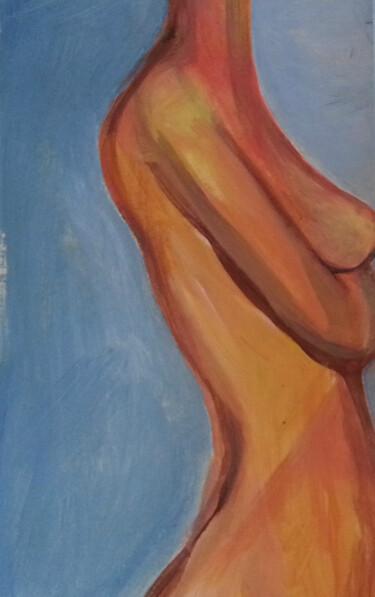 Painting titled "Arms Crossed" by Michele Rene, Original Artwork, Acrylic