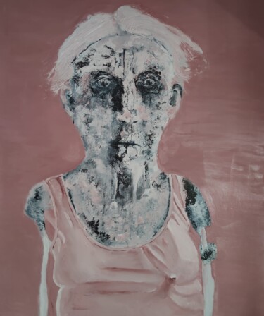 Peinture intitulée "La Vie en rose 2703…" par Michèle Vaucelle, Œuvre d'art originale, Huile