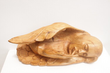 Скульптура под названием "Hypnos" - Michel Ferre, Подлинное произведение искусства, Дерево