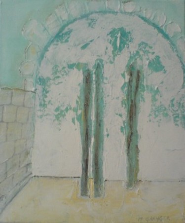 Peinture intitulée "Porte des Etoiles" par G. Rem, Œuvre d'art originale
