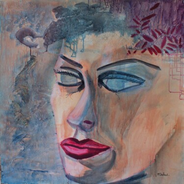 Pittura intitolato "mannequin de vitrin…" da Michelle Dechaud, Opera d'arte originale, Acrilico