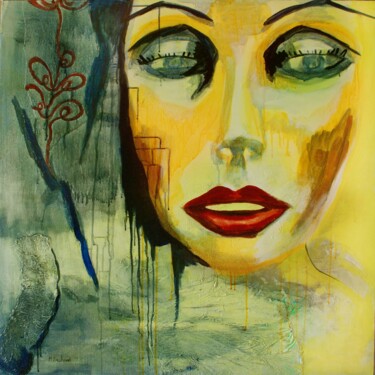 Pittura intitolato "mannequin de vitrin…" da Michelle Dechaud, Opera d'arte originale