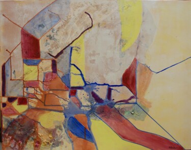 Pintura intitulada "Nécèssité oblige N°8" por Michelle Dechaud, Obras de arte originais, Acrílico