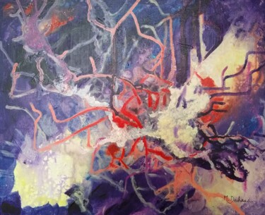 Malerei mit dem Titel "Convergence" von Michelle Dechaud, Original-Kunstwerk, Acryl