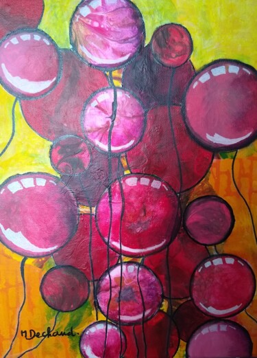 Malerei mit dem Titel "Dans le soleil" von Michelle Dechaud, Original-Kunstwerk, Acryl