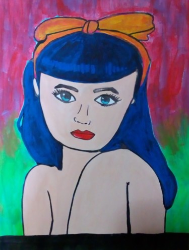 Painting titled "Betty" by Michelle Torres, Original Artwork, Acrylic