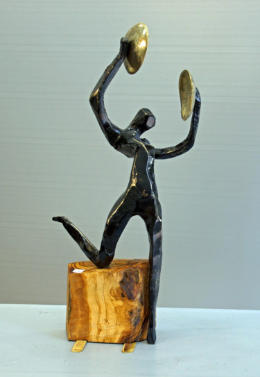 Sculpture intitulée "CYMBALLES" par Michel Neuville, Œuvre d'art originale, Bronze