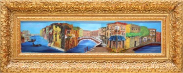 Painting titled "perspective-on-veni…" by Michel Gilles, Original Artwork, Oil