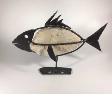 Sculpture titled "Poisson" by Michel Sidobre, Original Artwork, Stone