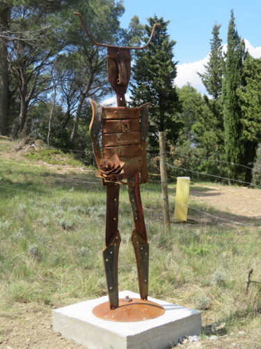 Escultura titulada "Minotaure ll" por Michel Sidobre, Obra de arte original, Metales