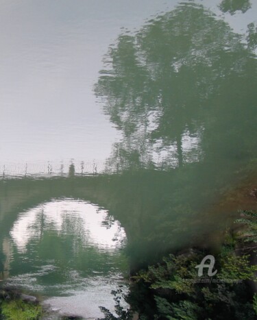 Photographie intitulée "Miroir d'eau" par Michel Louise, Œuvre d'art originale, Photographie numérique