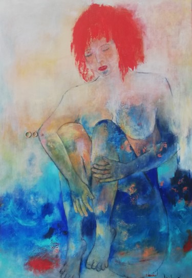 Pittura intitolato "Reflexion" da Joelle Michenet, Opera d'arte originale, Acrilico