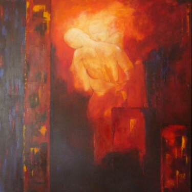 Painting titled "La danse" by Joelle Michenet, Original Artwork, Acrylic