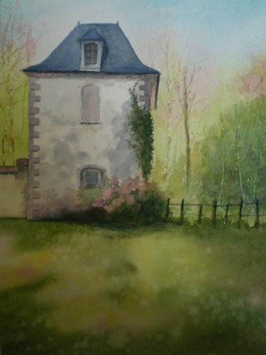 Peinture intitulée "pavillon n°2" par Mickael Thébault, Œuvre d'art originale