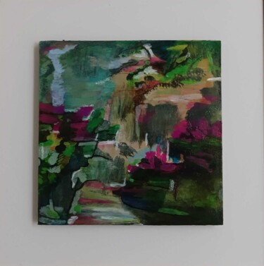 Painting titled "Myth I" by Mieke Van Os, Original Artwork, Acrylic Mounted on Wood Panel