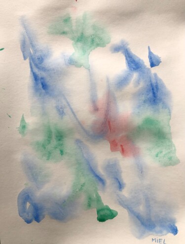 Malerei mit dem Titel "Conscience" von Miel, Original-Kunstwerk, Aquarell