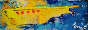 「Yellow Submarine」というタイトルの絵画 Miguel Angel Duarte (ENZO)によって, オリジナルのアートワーク, アクリル