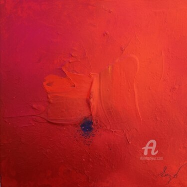 Painting titled "Red and red" by Miguel Angel Duarte (ENZO), Original Artwork, Acrylic Mounted on Wood Panel