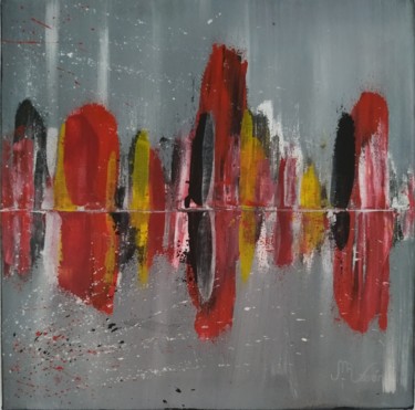 Painting titled "Abstract 14" by Miguel Ángel Varón Recaj, Original Artwork, Acrylic