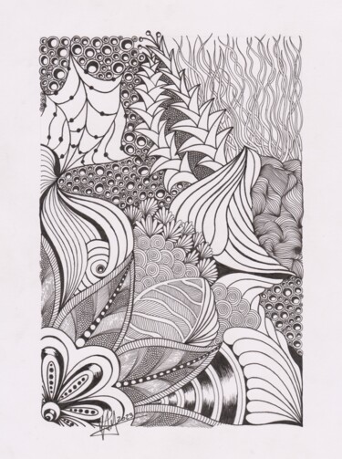 Drawing titled "Insolitum VIII (inv…" by Miguel Marques, Original Artwork, Ink